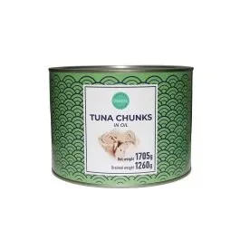 Tunča gabaliņi augu eļļā 1705g/1260g GEMOSS COLLECTION