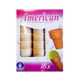 Vafeļu glāzītes American h7cm 18 gab.