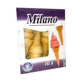 Vafeļu konusi Milano h11,2cm 16gab.