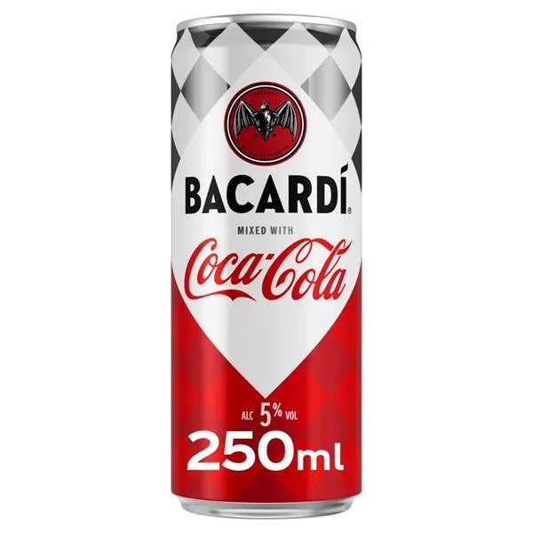 Alk. kokt. Bacardi  and  Coca Cola 5% 0.25l