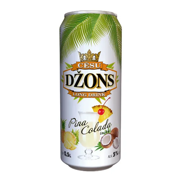 Alk. kokt. Cēsu Džons Pina Colada 5% 0.5l CAN