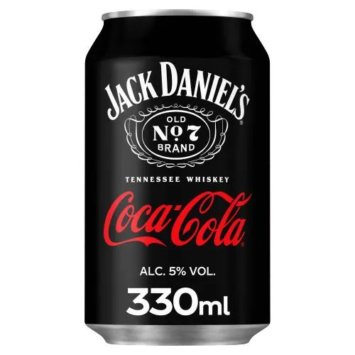 Alk. kokt. Jack Daniel's Cola 5% 0.33l CAN