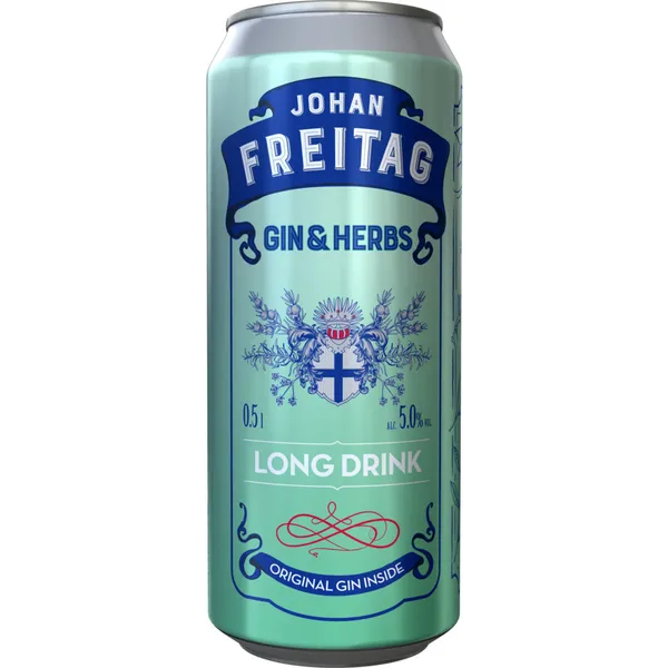 Alk. kokt. Johan Freitag Gin and Herb 5% 0.5l