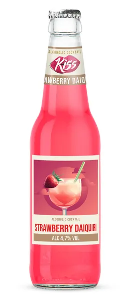 Alk. kokt. Strawberry 4.7% 0.33l, Kiss