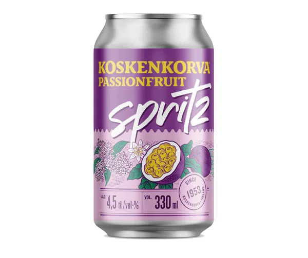 Alk.kokt. Koskenkorva Spritz Passionfruit 4.5% 0.33l CAN