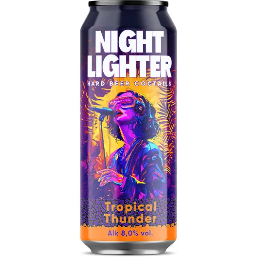 Alus dzēriens Night Lighter Tropical Thunder 8% 0.5l CAN