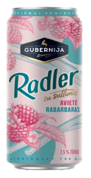 Alus kokteilis Radler Aveņu- Rabarberu 2.5% 0.5l CAN, Gubernija