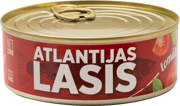Atlantijas lasis Banga tomātu mērcē 230g