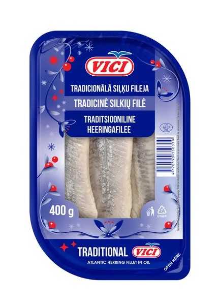 Atlantijas siļķes fileja tradicionālā 400g (316g), Viči