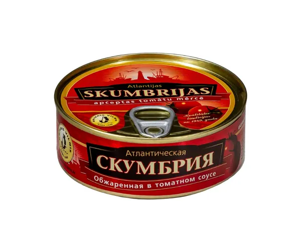 Makreles apceptas tomātu mērcē BRĪVAIS VILNIS 240g