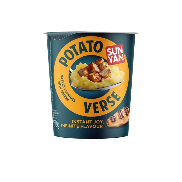 Ātri pag. kartupeļu biezenis ar vistas gaļu, traukā 50g, Sun Yan