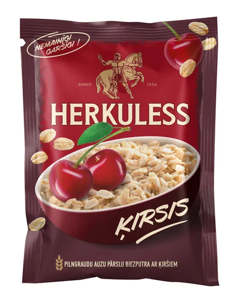 Ātri pagatavojamā auzu biezputra ķiršu 35g, Herkuless