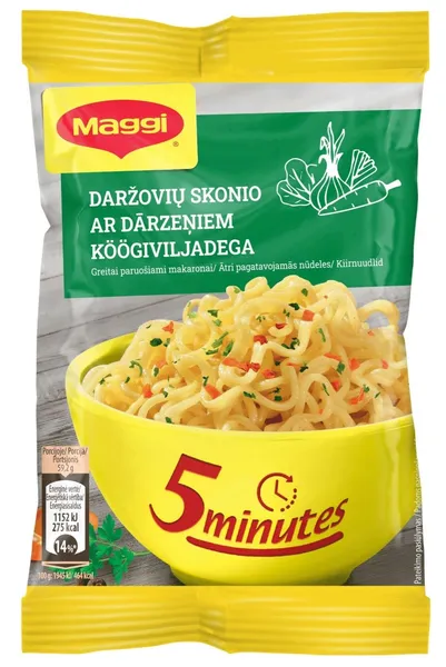 Ātri pagatavojamās nūdeles ar dārzeņiem 59.2g, Maggi