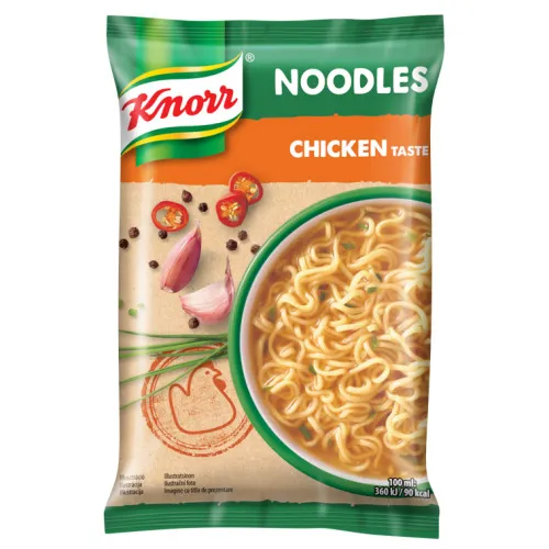 Ātri pagatavojamās nūdeles Ramen, vistas 61g, Knorr