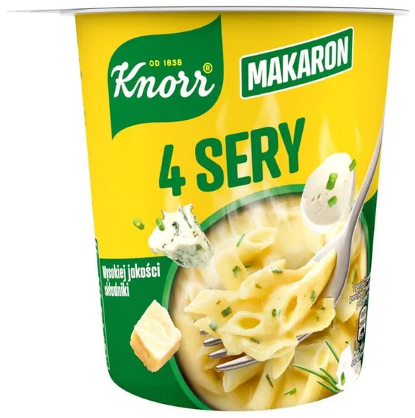 Ātri pagatavojamie makaroni četru sieru 66g, Knorr