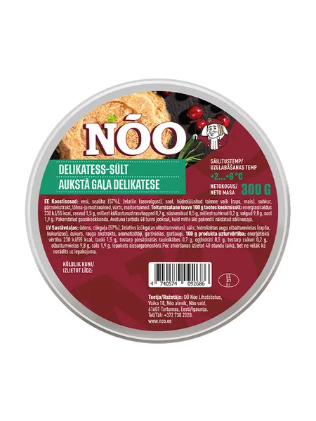 Aukstā gaļa Delikatese 300g, NOO
