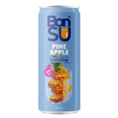 B/a gāzēts ananasu sulas dzēriens 0.33l, Bonsu