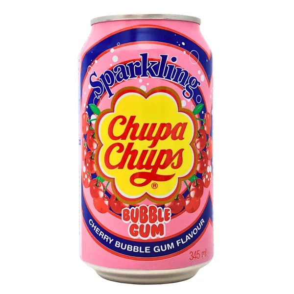 B/a gāzēts dzēr. Chupa Chups (cherry bubble gum), 345ml CAN