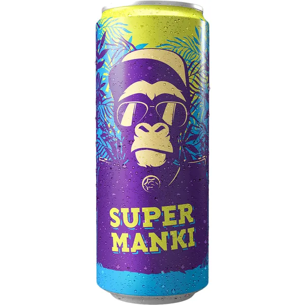 B/a gāzēts dzēriens 0.33l CAN, Super Manki