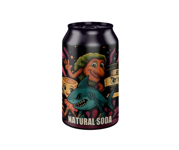 B/a gāzēts dzēriens Brainrot ar rabarberu garšu 0.33l CAN