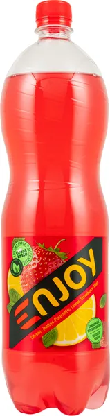 B/a gāzēts dzēriens citronu, zemeņu, piparmētru 1.5l, Enjoy