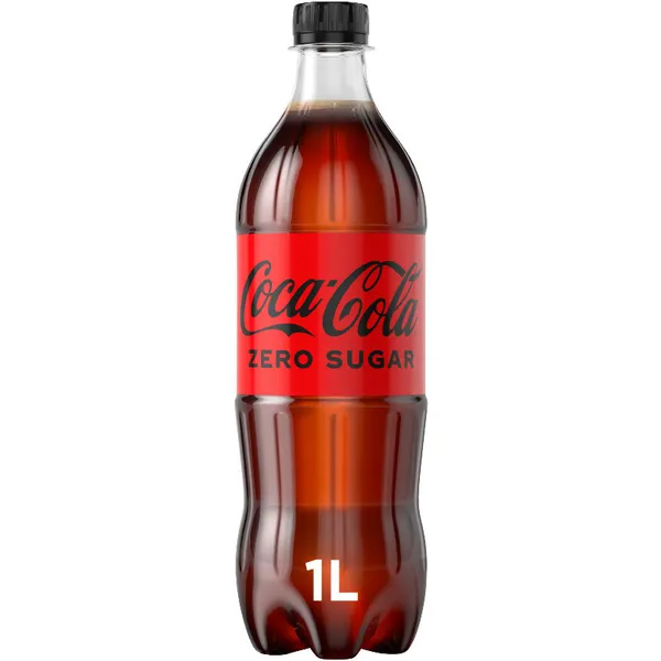 B/a gāzēts dzēriens Zero 1l PET, Coca Cola