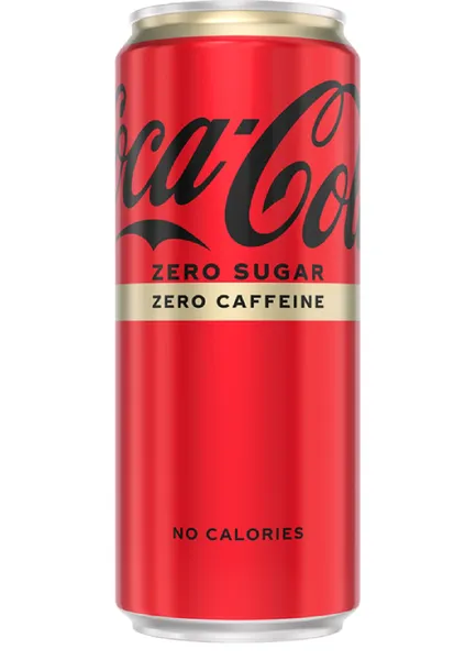 B/a gāzēts dzēriens Coca Cola Zero Caffeine 0.33l CAN