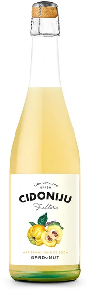B/a gāzēts dzēriens Latvijas Bio Cidoniju zelteris 0.5l, Gardu Muti