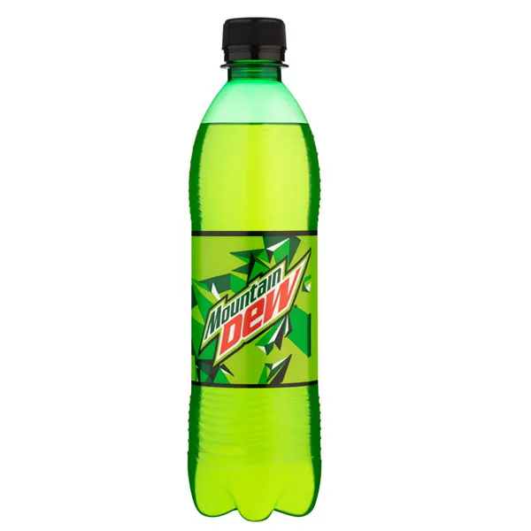 B/a gāzēts dzēriens Mountain Dew 0.5L PET.
