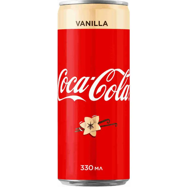 B/a gāzēts dzēriens Vanilla Coca-Cola 0.33l CAN