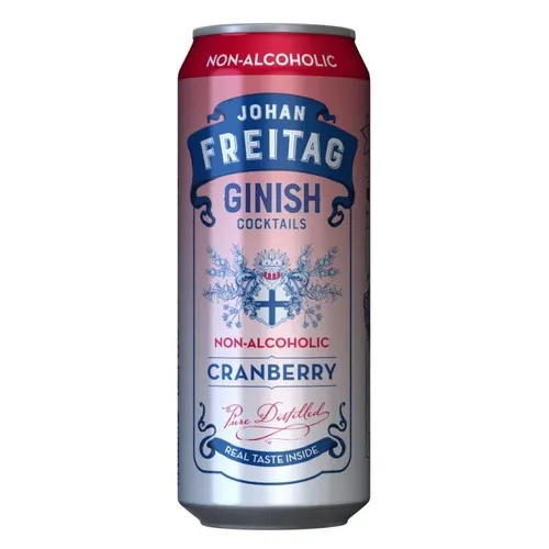 B/a gāzēts kokt. Johan Freitag Ginish Cranberry 0.5l CAN