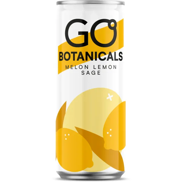 B/a gāzēts vitam. dzēriens Melon 0.33l CAN, Go Botanicals