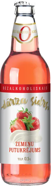 B/a sidrs Dārza zemeņu 0% 0.5l