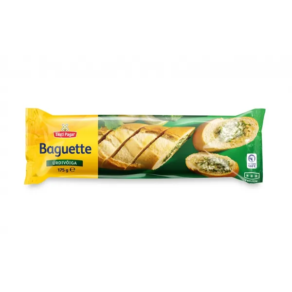 Bagete ar zaļumu sviestu, saldēta 175g, Latvijas Maiznieks