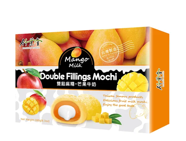BAMBOO HOUSE DESERTS RĪSU AR MANGO UN PIENU MOCHI 180 G / 6 GAB