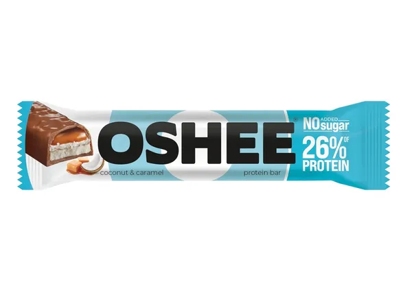 Batoniņš Oshee Prot 26% kokosriek/karam. 48g