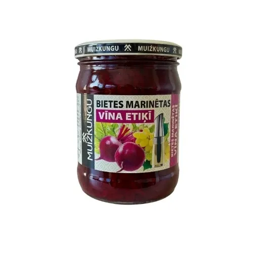 Bietes marinētas vīna etiķī 500g (300g), Muižkungu
