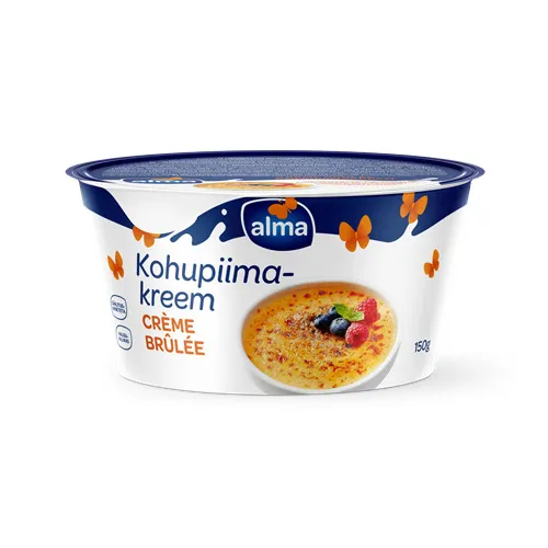 Biezpiena krēms ar krem brule garšu 150g, Alma