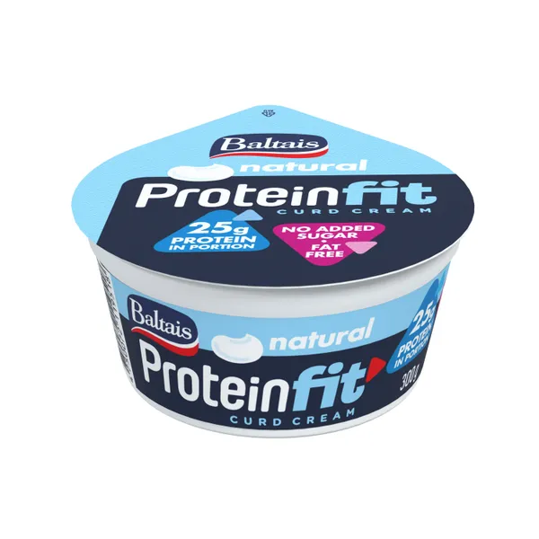 Biezpiena krēms Protein bez piedevām 300g, Baltais