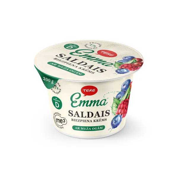 Biezpiena krēms saldais meža ogu 200g, Emma