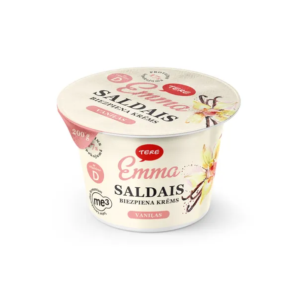 Biezpiena krēms saldais vaniļas 200g, Emma