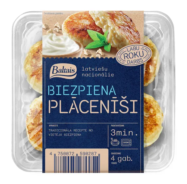 Biezpiena plācenīši Baltais 200g