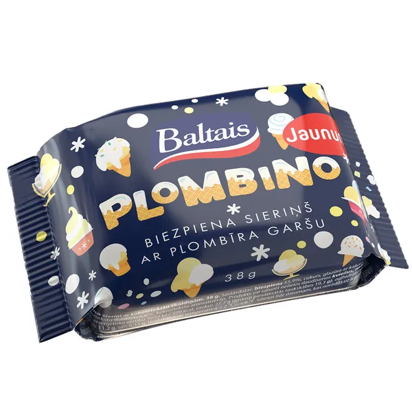 Biezpiena sieriņš BALTAIS Plombino 38g