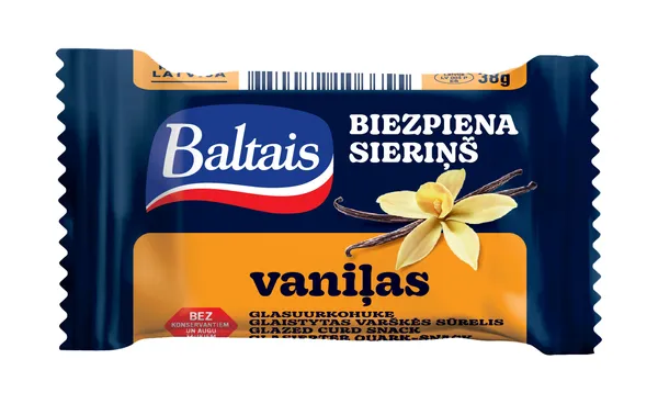 *Biezpiena sieriņš BALTAIS Vaniļas, 38g