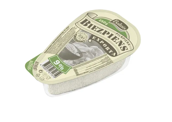 Biezpiens Baltais Exporta 9%, laiviņa 250g