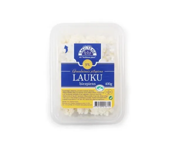 Smiltene Graudainais biezpiens 9% 400g