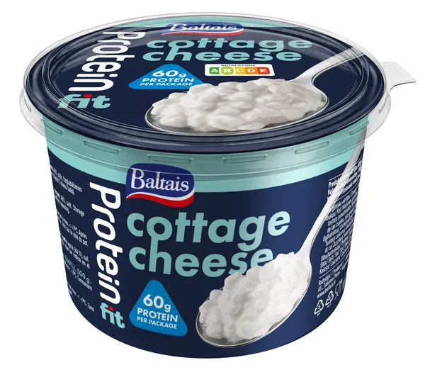 Biezpiens graudainais Protein, ar skābo krējumu 500g, Baltais