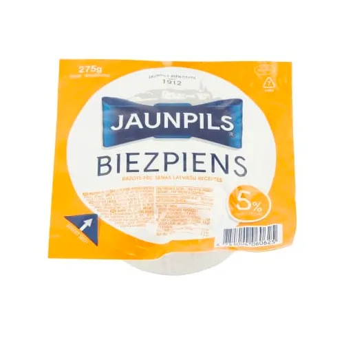 Biezpiens 5% JAUNPILS 275g