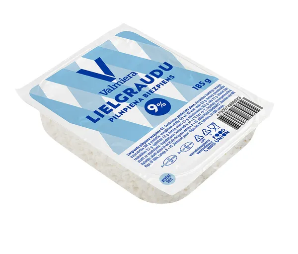 VALMIERA Lielgraudu biezpiens 9% 185g