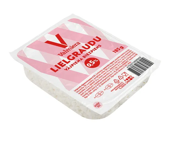 Biezpiens vājpiena Lielgraudu 0.5% 185g, Valmiera